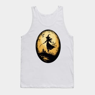 Bewitching Silhouettes: A Halloween Night's Dream Tank Top